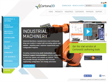 Tablet Screenshot of cortona3d.com